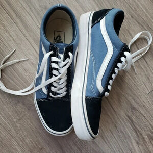 Blue Old Skool Vans Mens 7 / Womens 8.5